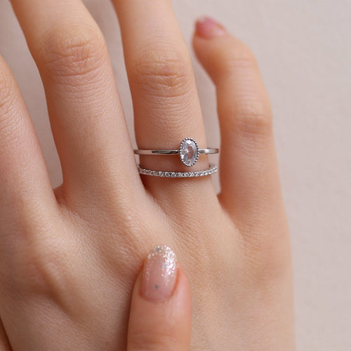Double Sparkle Layered Ring